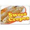Signmission Sweet Crepes Banner Concession Stand Food Truck Single Sided B-96 Sweet Crepes19 - alternate 1